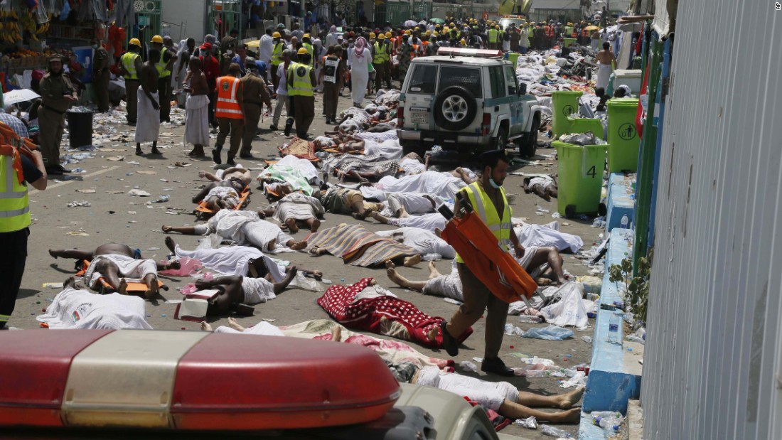 Heads counts of 2015 Saudi hajj stampede death tolls by countries